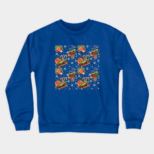 Christmas pattern 5. Crewneck Sweatshirt by Miruna Mares
